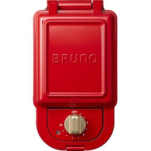 ブルーノ BRUNO ホットサンドメーカー 耳まで焼ける 電気 シングル レッド BOE043-RD | 