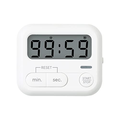 ソニック(Sonic) タイマー モチベプラス スタディタイマー ミニ LED付 ホワイト LV-7097-W | 