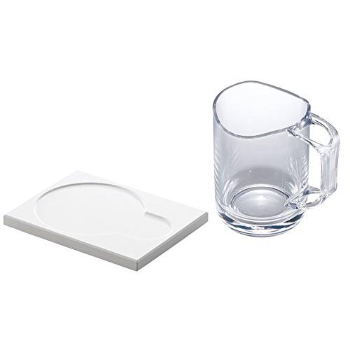 ライクイット ( like-it ) 歯ブラシ 収納 マグ & トレー マグ:幅10x奥7.2x高10cmトレー:幅11.5x奥8.8x高11c | 