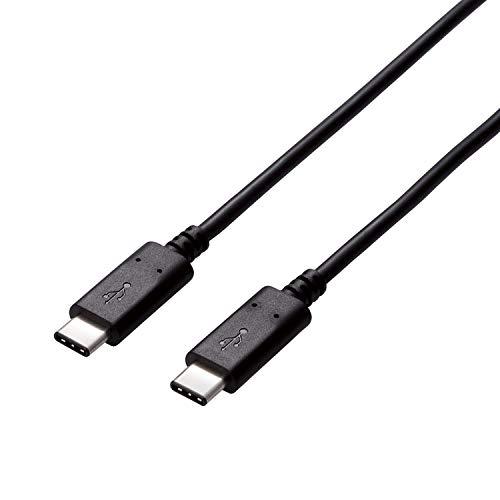 エレコム USBケーブル Type C (USB C to USB C) 3.0m USB2.0認証品 5A出力 最大480Mbps ブラック | 
