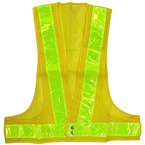 ミズケイ 役立~ツ 安全ベスト フリーサイズ 黄メッシュ黄反射 テープ幅70mm 5917606 | 