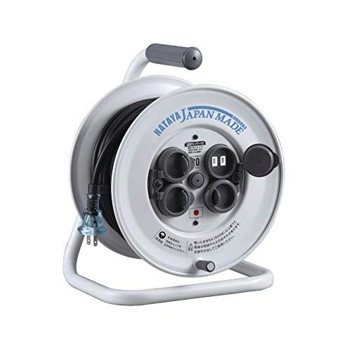 ハタヤ (HATAYA) コードリール 屋外用 (防雨型) 100V型 コード20m 太さ1.25? 日本製 標準型 温度センサー内蔵 (電線溶 | 