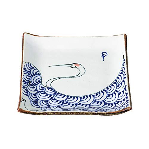 西海陶器 波佐見焼 kotohogi 正角皿 鶴 19783 中 | 