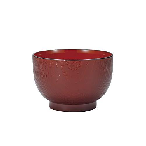 宮本産業 クリーンコート 汁椀 赤溜 サイズ:約φ10.6 H7 4512951108354 | 