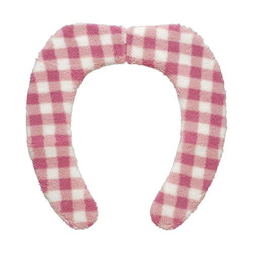 レック(LEC) ぴたQ 吸着 べんざシート ふわふわ ボア (チェック ・ ピンク) 洗濯OK BB-496 | 