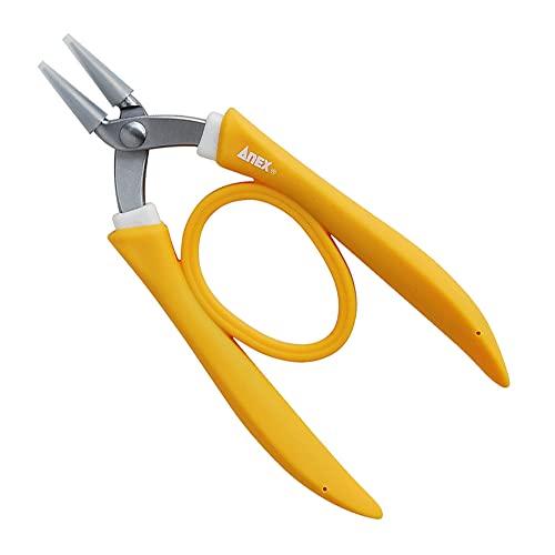 アネックス(ANEX) ヤットコ ステンレス製 グリップ付 ナイロンカバー 両丸 135mm No.253-N | 