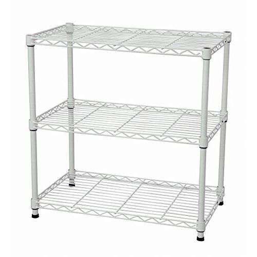 エイアイテック(AITECH)メタルラック本体 ホワイト 60x35x61.8cm 19φスチールラックセット NS-6035WH | 