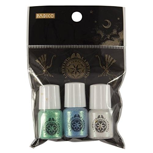 パジコ レジン デコ素材 星の欠片 人魚のまばたき ラメ パウダー 3色セット グリーン ブルー パール 各2g 日本製 404149 グリーン | 