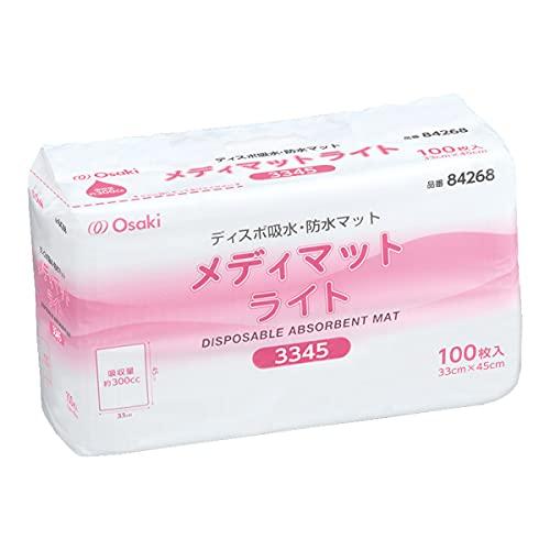 OO Osaki(オオサキ) 使い捨て吸水マット メディマットライト 3345 100枚入 84268 | 