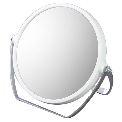 10倍拡大鏡付 両面スタンドミラー YL-1500 ホワイト | 
