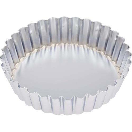 タイガークラウン タルト型 シルバー 176×38mm セパトタルト型 深 180 スチール クロームメッキ 底取れ式 997 | 