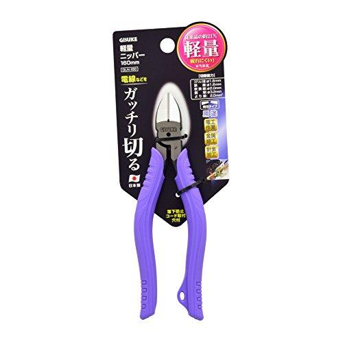 光電子ニッパー　Ｌサイズ 高儀 GISUKE 軽量ニッパー 160mm GLN-160軽量で疲れにくい日本製電工