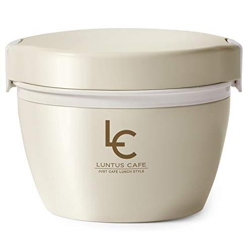 アスベル 保温弁当箱 ランタスカフェ丼CD-620 盛り付け簡単 620ｍｌ アイボリー 多彩なメニューに対応 A3248 | 