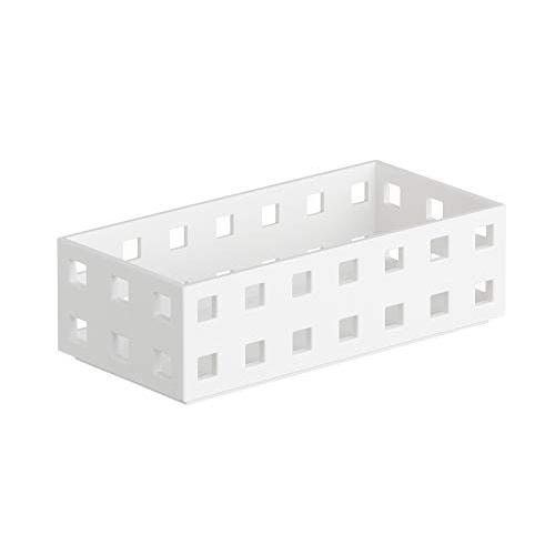 ライクイット (like-it) キッチン収納ケース ブリックス 140 ミニ S 約幅7x奥14x高4.3cm ホワイト 日本製 9007 積 | 