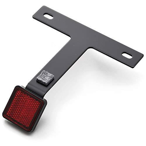 デイトナ(Daytona) バイク用 リフレクター 角度45° アルミ製 スクエアリフレクター ブラック 34496 | 