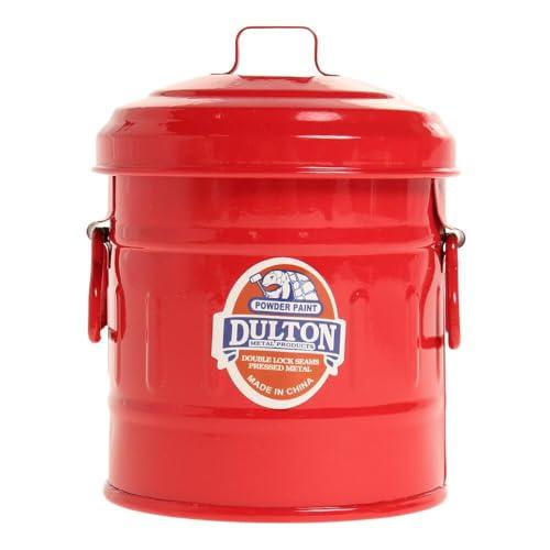 ダルトン(Dulton) マイクロ ガベージカン レッド 大人の子供心くすぐる 極小サイズのガベージカン 卓上ふた付きゴミ箱 ブリキ缶 高さ11 | 