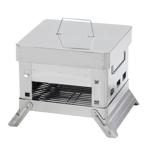 グリーンライフ(GREEN LIFE) 蓋付き折りたたみバーベキューコンロ コンパクト 収納袋付き 4Way OCB-32 | 