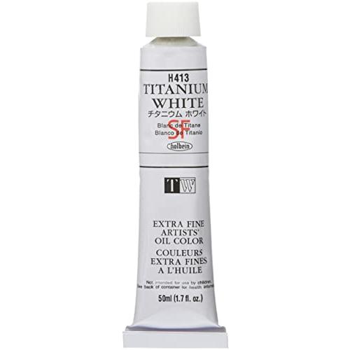 ホルベイン 油絵具 H413 50ml チタニウムホワイト 00413 | 