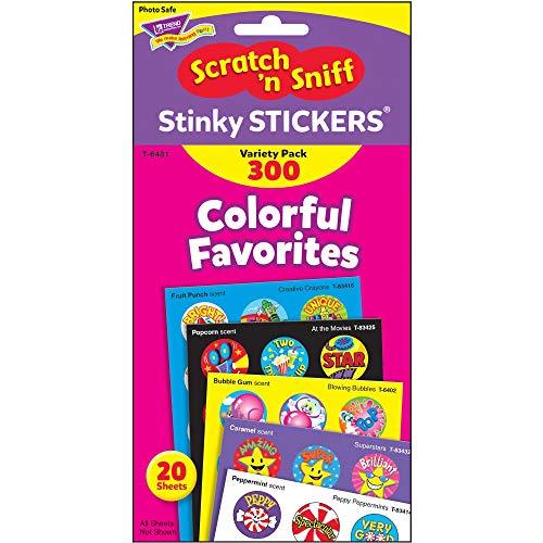 Trend Enterprises トレンド ごほうびシール 香り付 バラエティセット 300片 Trend Stinky Stickers V | 
