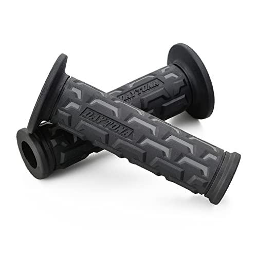 デイトナ(Daytona) グリッピーグリップ バイク用 グリップ ハンドル径Φ22.2用 122mm エンド貫通 GG-D-GROUND グレ | 
