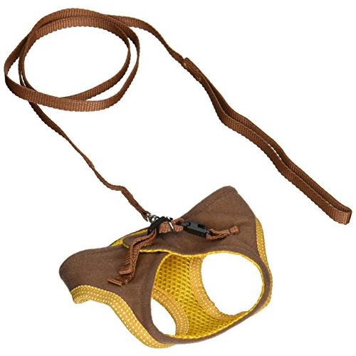 ミニマルランド うさちゃんのらくらくベストハーネス ブラウン S サイズ | 