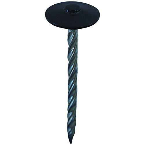 ダイドーハント (DAIDOHANT) ( 傘釘 ) スクリュー傘釘 ブラック  木下地用  (鉄 / 塗装) (呼び径d) 2.4 x (長さ | 