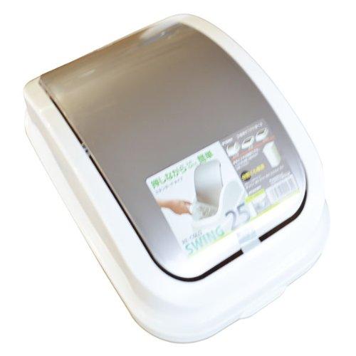 新輝合成(Shinki Gosei) トンボ ゴミ箱 25L用 日本製 フタ スイングタイプ パールブラウン レコロスイング 新輝合成 | 