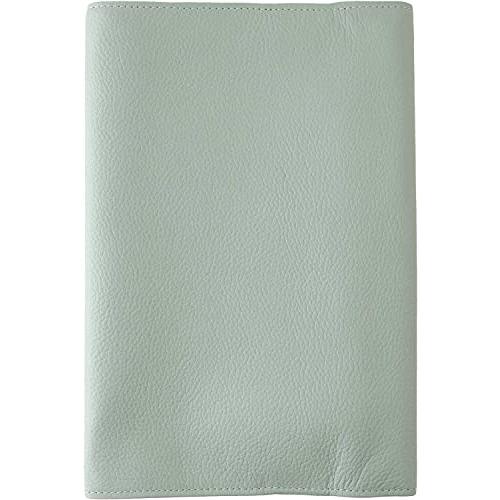 スリップオン(SLIP-ON) フリータイプ四六判ブックカバー OSL ソフトレザー 本革 セージグリーン OSL-4501-SGR | 