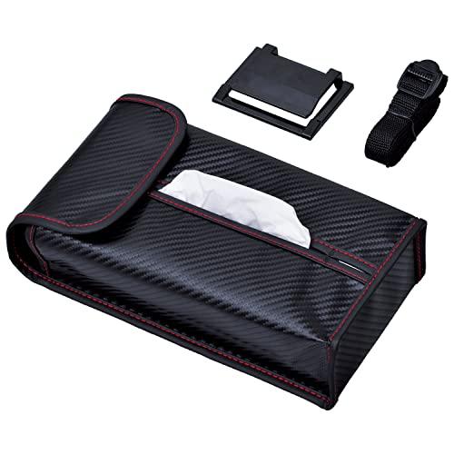 セイワ(SEIWA) 車内用品 4WAY ティッシュカバー カーボン柄 ブラック W846 | 