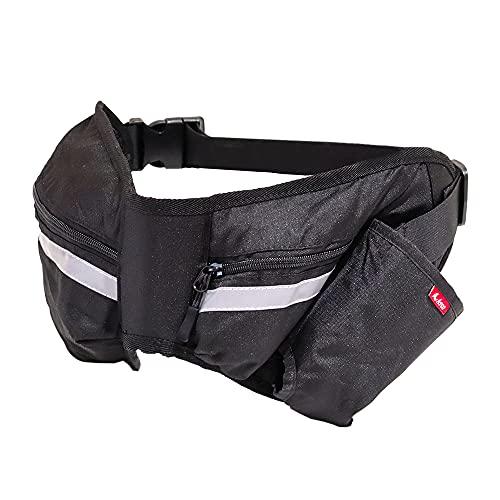 Arco アルコ 腰サポートウォーキングポーチ ランニングポーチ ウェストポーチ ウエストバッグ ボトルホルダー付 撥水加工 男女兼用 軽量 大 | 