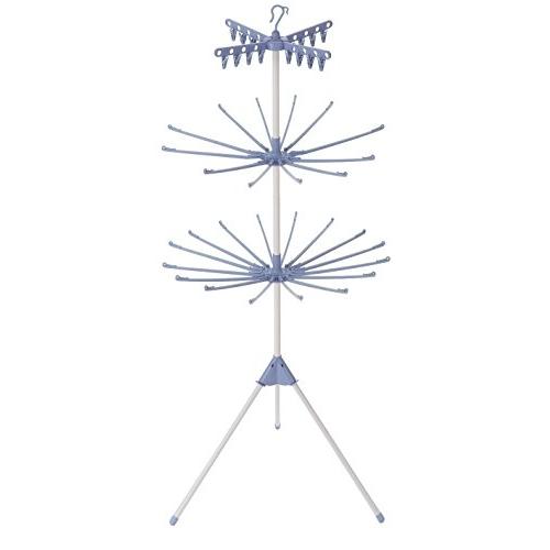 積水樹脂 ものほしスタンドコスモス３段 ホワイト＆ブルー | 