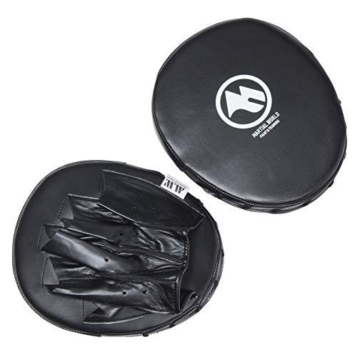 マーシャルワールド(MARTIAL WORLD) ウォームアップミット パンチング PM15-BK 黒 縦21×横17×厚み2cm | 