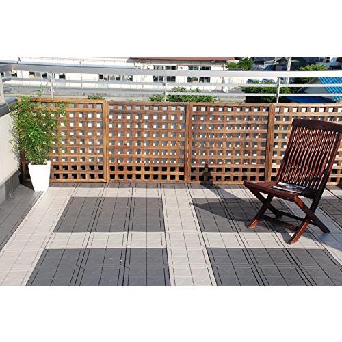 山崎産業 ジョイントタイル 石目ユニット E ストーングレー 30×30cm 日本製 118342 | 