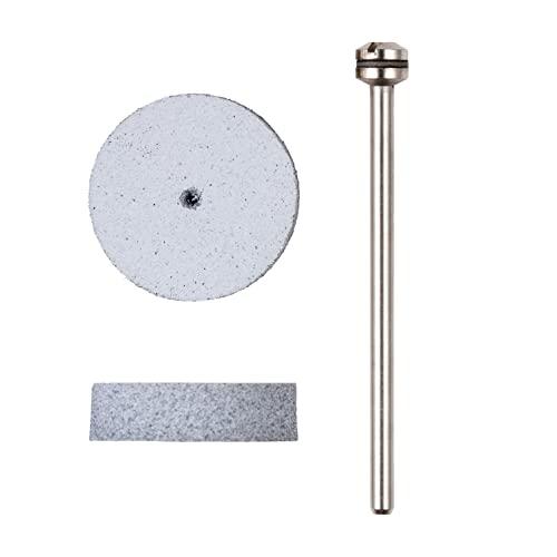 プロクソン(PROXXON) 彫金バフ2枚 シャフト付 ディスク型22mm 100番 軸径2.35mm No.26296 | 