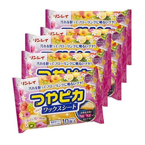 リンレイ つやピカワックスシートＦフローラルの香り１０枚×６ | 