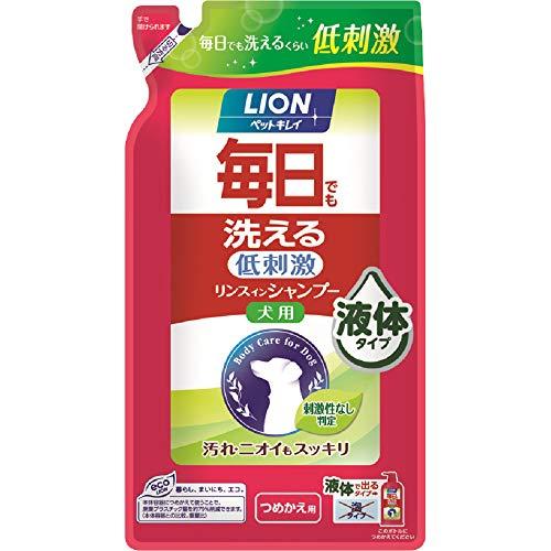 ライオン (LION) ペットキレイ 毎日でも洗える リンスインシャンプー 犬用 つめかえ用 愛犬用 詰替え400ml | 