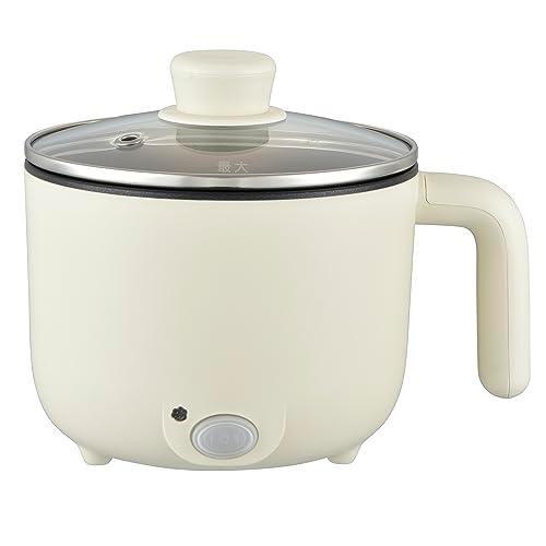 オーム(OHM) 電機 電気鍋 一人用 ラーメン鍋 16cm ひとり鍋 電気片手鍋 グリル鍋 卓上鍋 電気 保温調理鍋 卓上調理器 1.2リット | 
