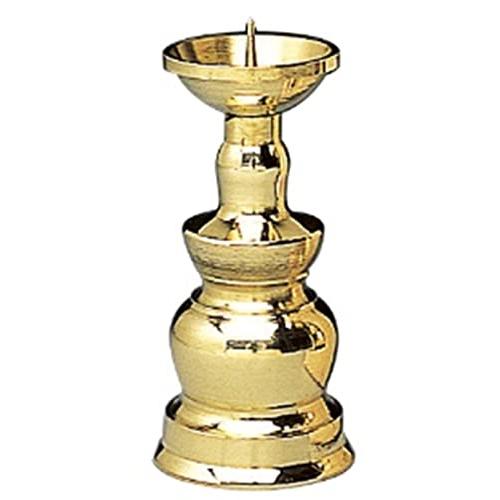 仏具のマルエス(Maruesu) 真鍮ローソク立 2.5寸 | 