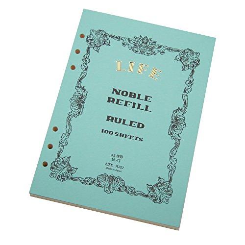 ライフ ノーブル システム手帳 リフィル 横罫 A5 R302 | 