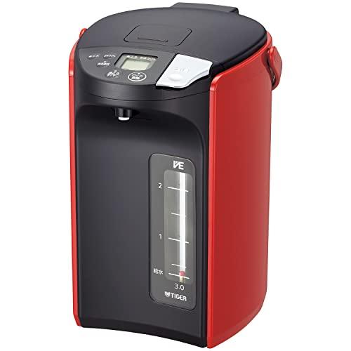 タイガー魔法瓶(TIGER) 電気ポット 蒸気レス 節電VE保温 6つの安心・安全構造 とく子さん 2.2L レッド PIP-A221R | 