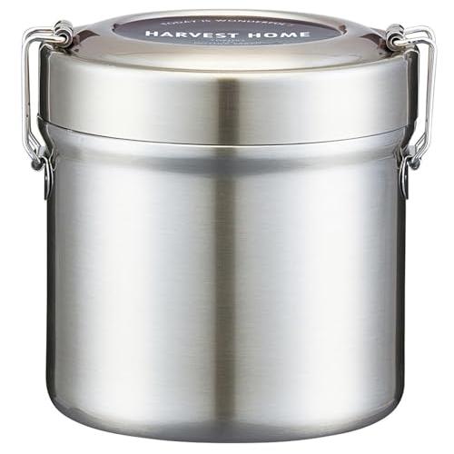 スケーター(Skater) 保温弁当箱 丼ぶり型 600ml 小容量 ステンレス ランチジャー 保温保冷 真空断熱構造 ベーシック STLB1A | 