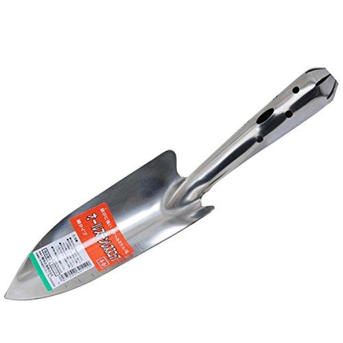 千吉 オールステンレス製 スコップ 錆びにくい 約290mm 細 移植タイプ | 