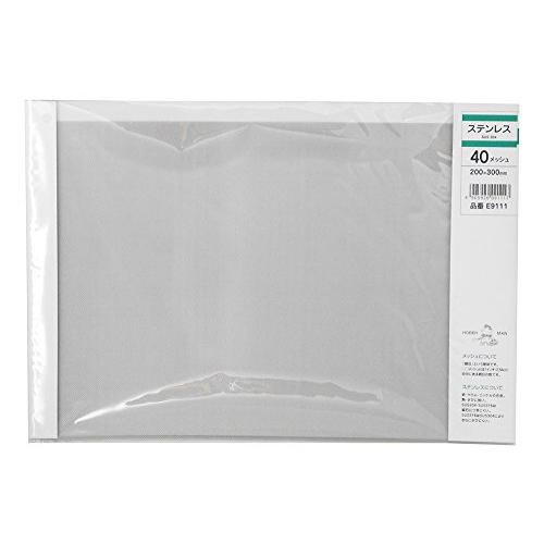 久宝金属製作所 ステン(SUS304)板 メッシュ 40m/sX巾200X300mm E9111 | 