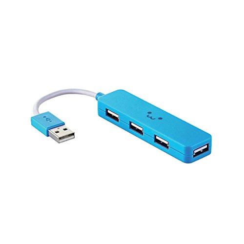 エレコム USB2.0 ハブ 4ポート バスパワー Nintendo Switch動作確認済 ブルー U2H-SN4NBF2BU | 