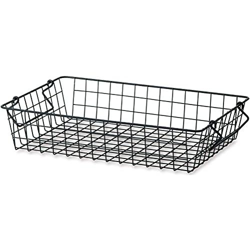 ポッシュリビング スタッキングバスケット 42×25.5×8.5cm ブラック 63670 | 