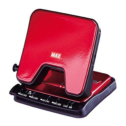 マックス パンチ 軽あけパンチ スクーバ 35枚開け 2穴 レッド DP-35T/R | 