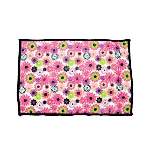 創和 水切りマット キッチン 食器 速乾 吸水 ピンク 約縦30×横40cm フルール | 