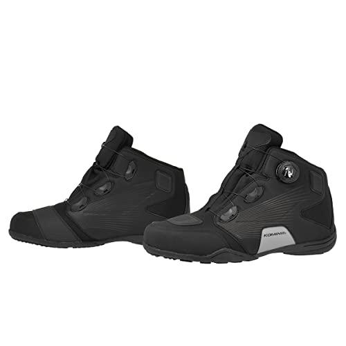 KOMINE バイク用 ダイアルフィットWPライディングシューズ BK-096 防水 05-096 Solid Black 26.5 cm | 