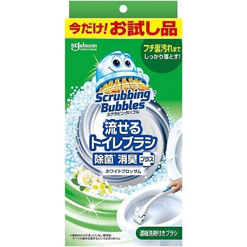 ジョンソン スクラビングバブル流せるトイレブラシホワイトブロッサム本体+替ブラシ4コ 1個 (x 1) | 