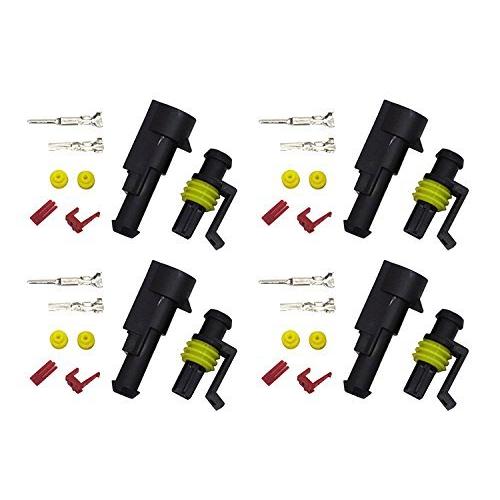 バイクパーツセンター(Bike Parts Center) HID用 防水 耐高圧カプラー 4個セット 955202 | 